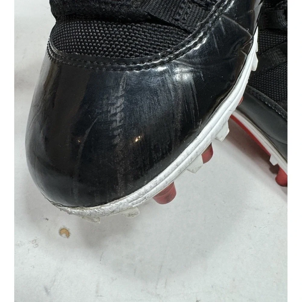 Nike Air Jordan 11 Retro TD Football Cleats Bred Black AO1561-010 Mens Size 8